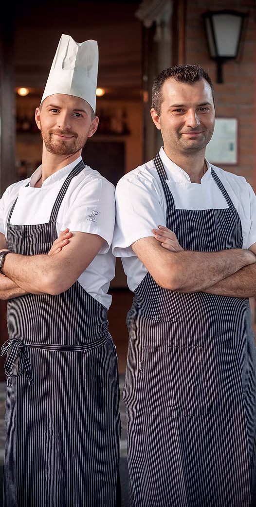 Chef Marco ed Elia Morellato dell'Osteria Pajer